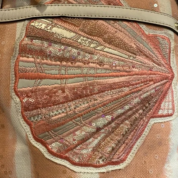 Coach Elegant Shell-Embroidered Tote Bag - Picture 11 of 11